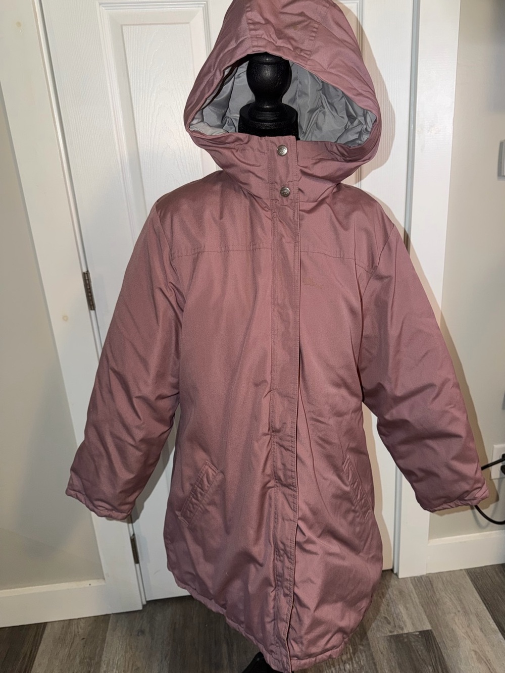 Vintage L.L.Bean Goose Down Parka Women’s M Mauve Pink Hooded Coat
